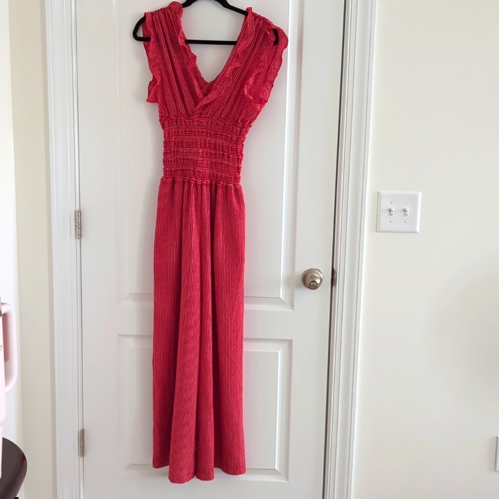 Red jumpsuit